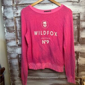 Wildfox Bright Pink Sweater